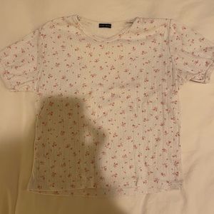 Brandy Melville pink floral top